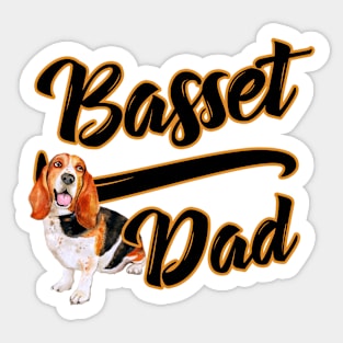 Basset Hound Dad Sticker